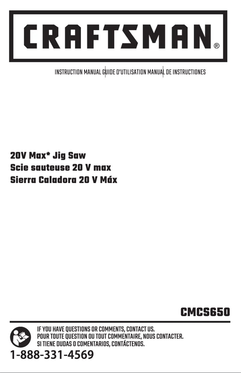 First page image of the manual for CMCS650