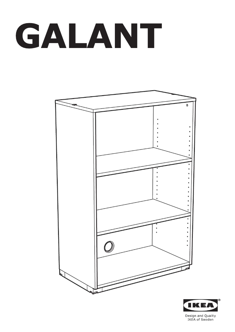 Page 1 of the manual User Manual Ikea GALANT 403.651.92