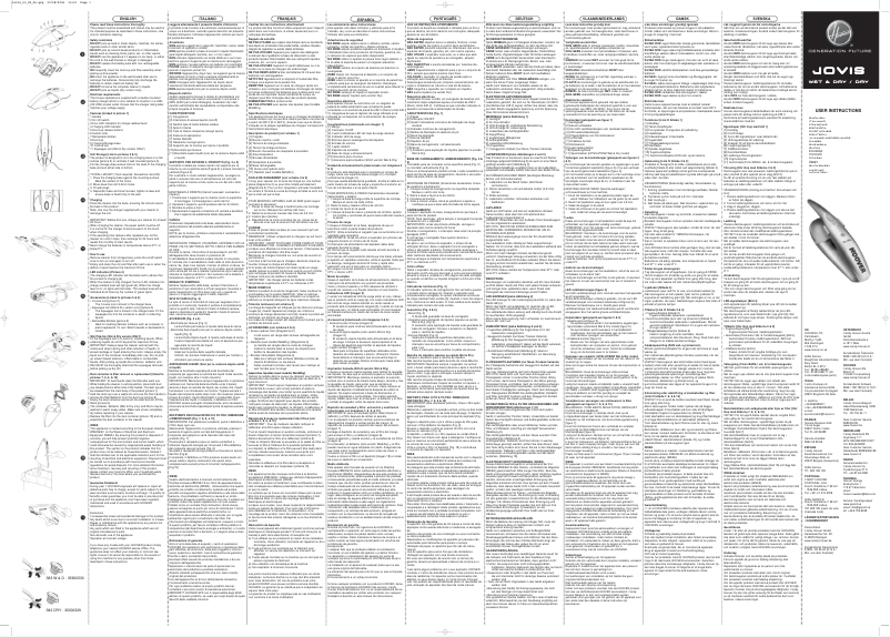 Page 1 of the manual User Manual Hoover SJ 120 CG4