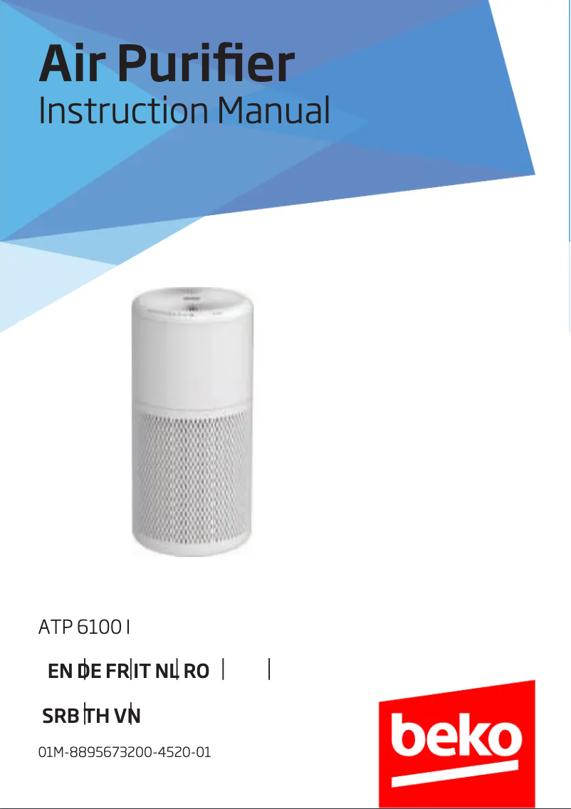 Page 1 of the manual User Manual Beko ATP6100I