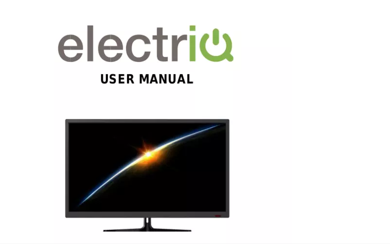 Page 1 of the manual User Manual ElectriQ eiQ-32Q75HDR