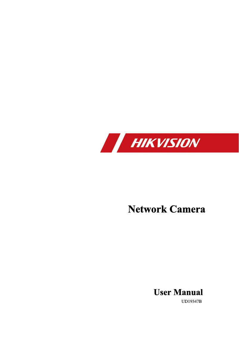 Page 1 of the manual User Manual Hikvision DS-2CD3345G0-I(B)