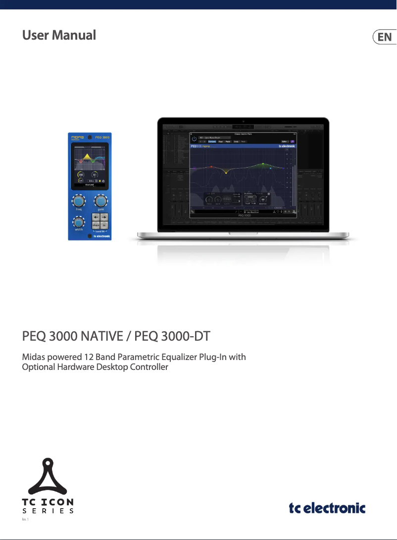 First page image of the manual for PEQ 3000 Native