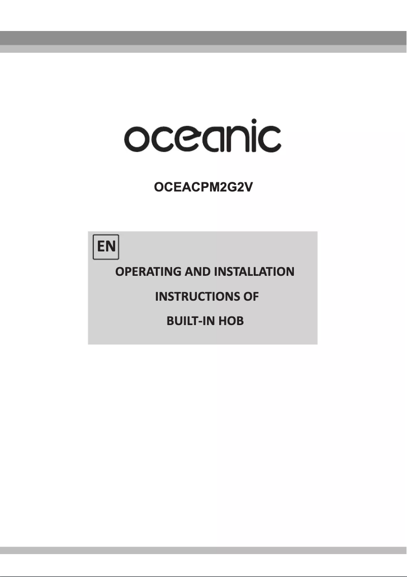 Image de la première page du manuel de l'appareil OCEACPM2G2V