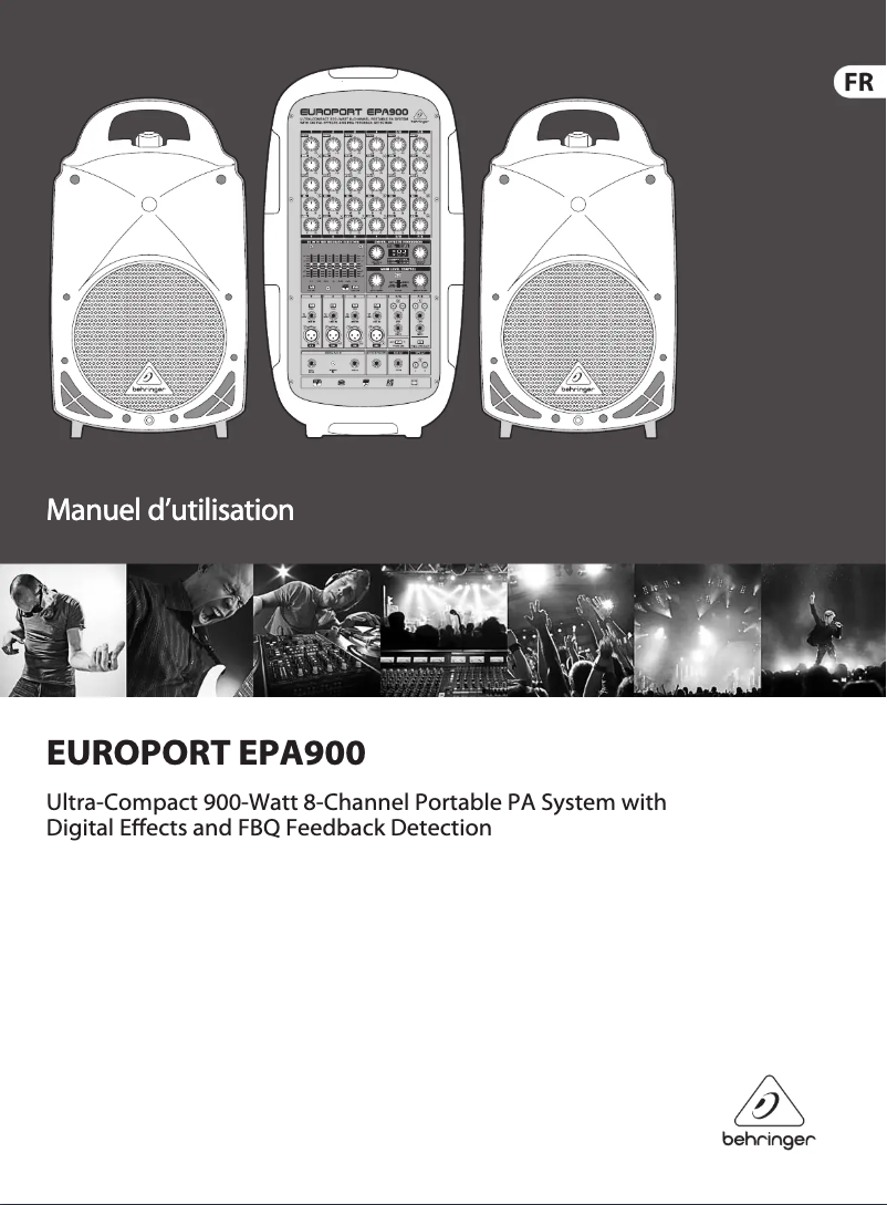 Page 1 of the manual User Manual Behringer Europort EPA900