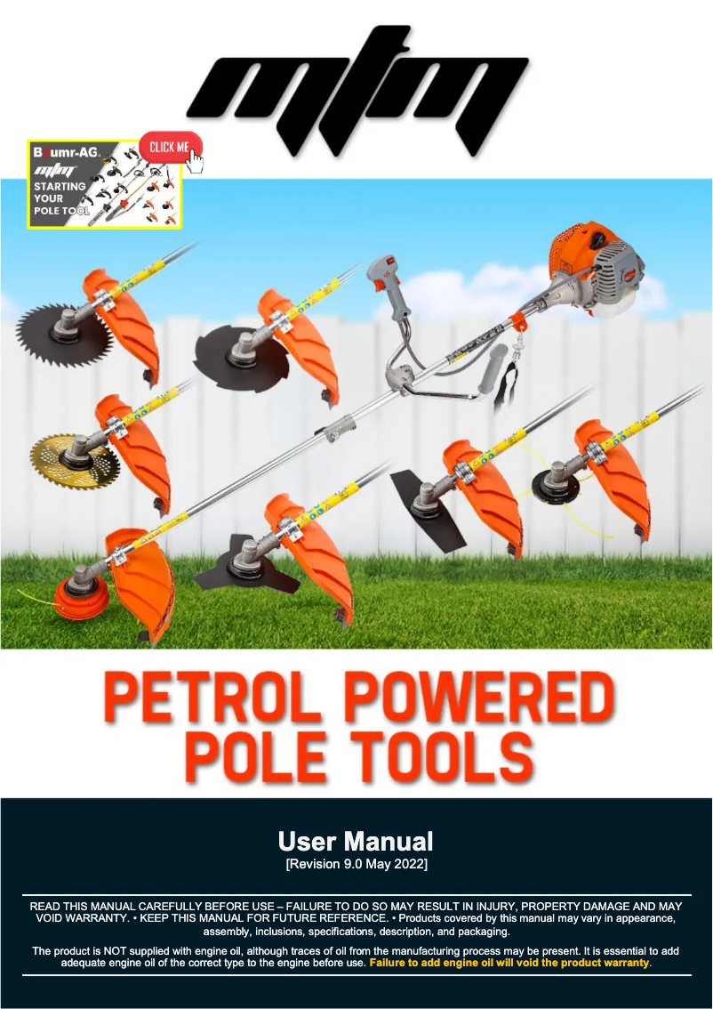 First page image of the manual for MTX700