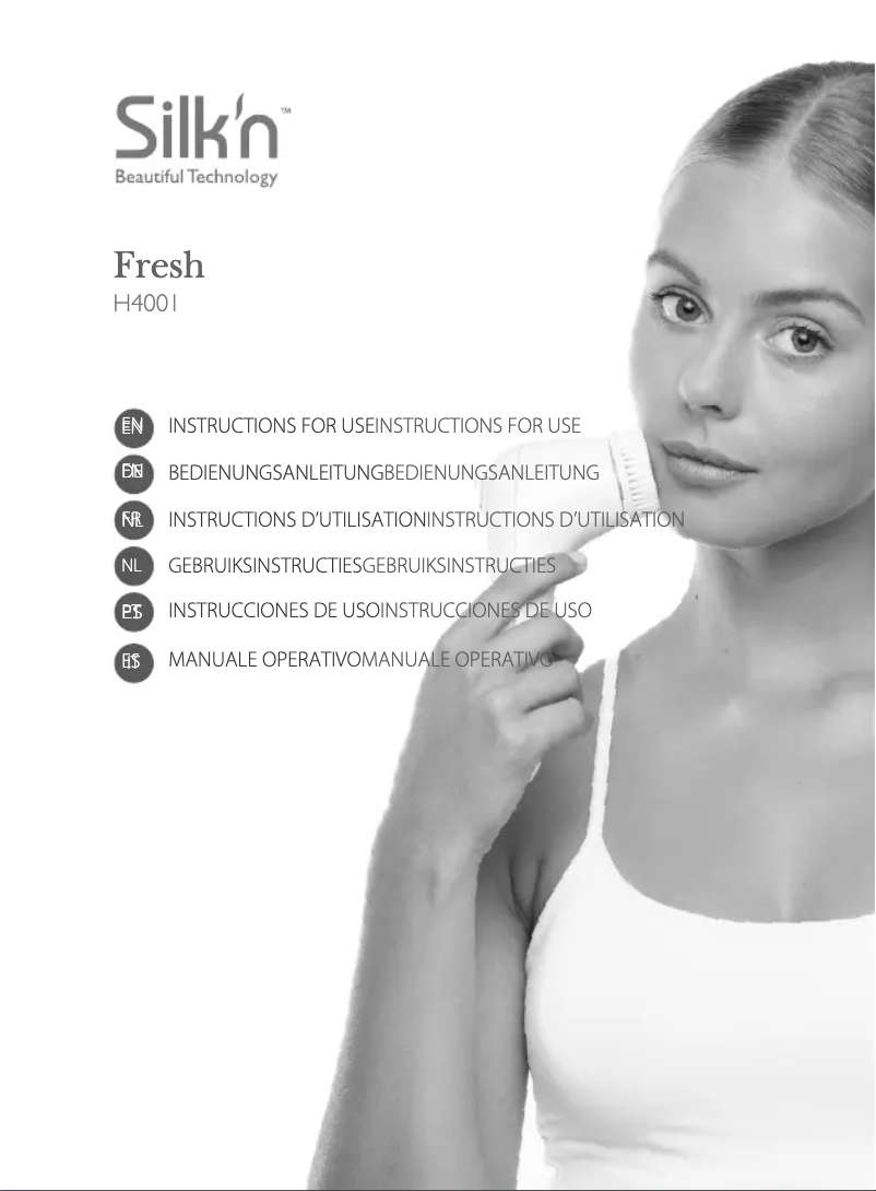 Page 1 de la notice Manuel utilisateur Silk'n Fresh H4001