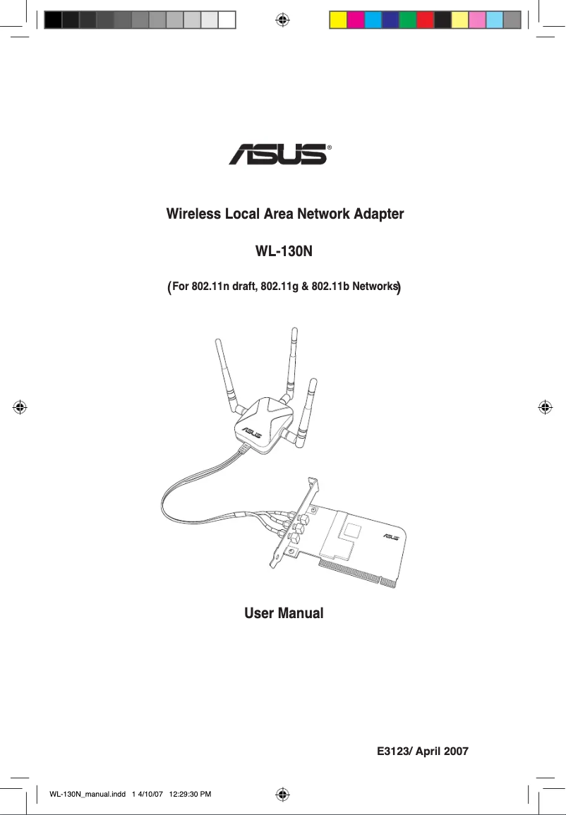 Page 1 of the manual User Manual Asus WL-130N