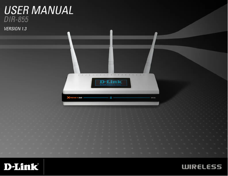 First page image of the manual for DIR-855