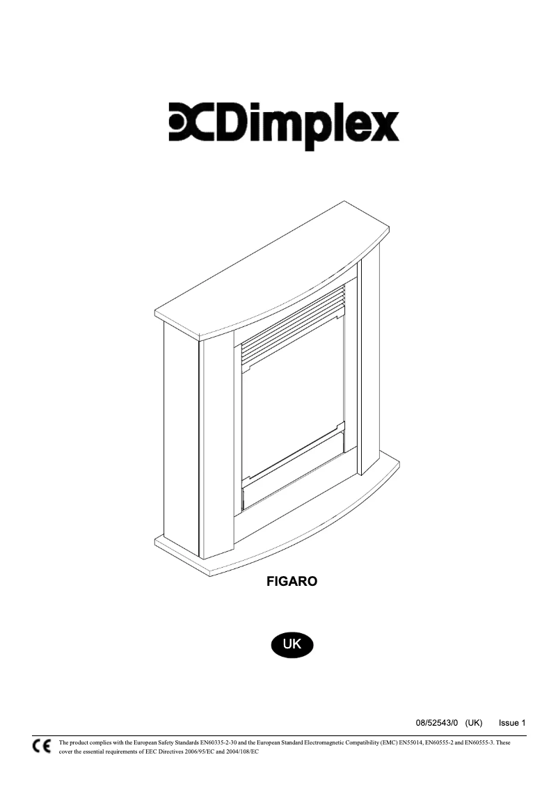 First page image of the manual for FGA15E