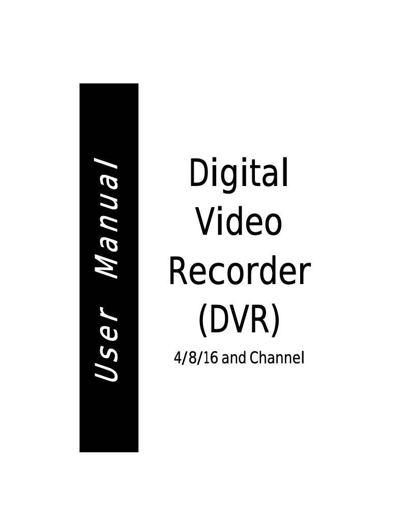 Page 1 of the manual User Manual Clover Electronics CDR0420