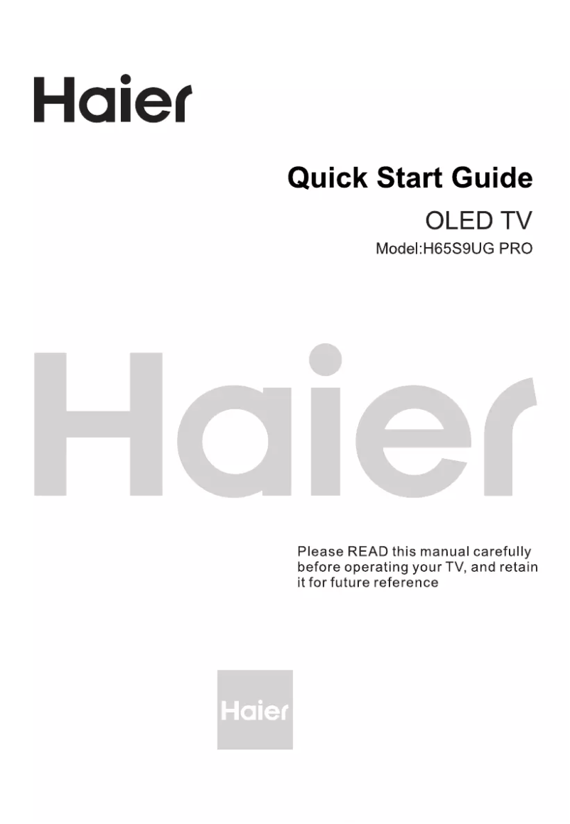 Page 1 of the manual User Manual Haier H65S9UG PRO
