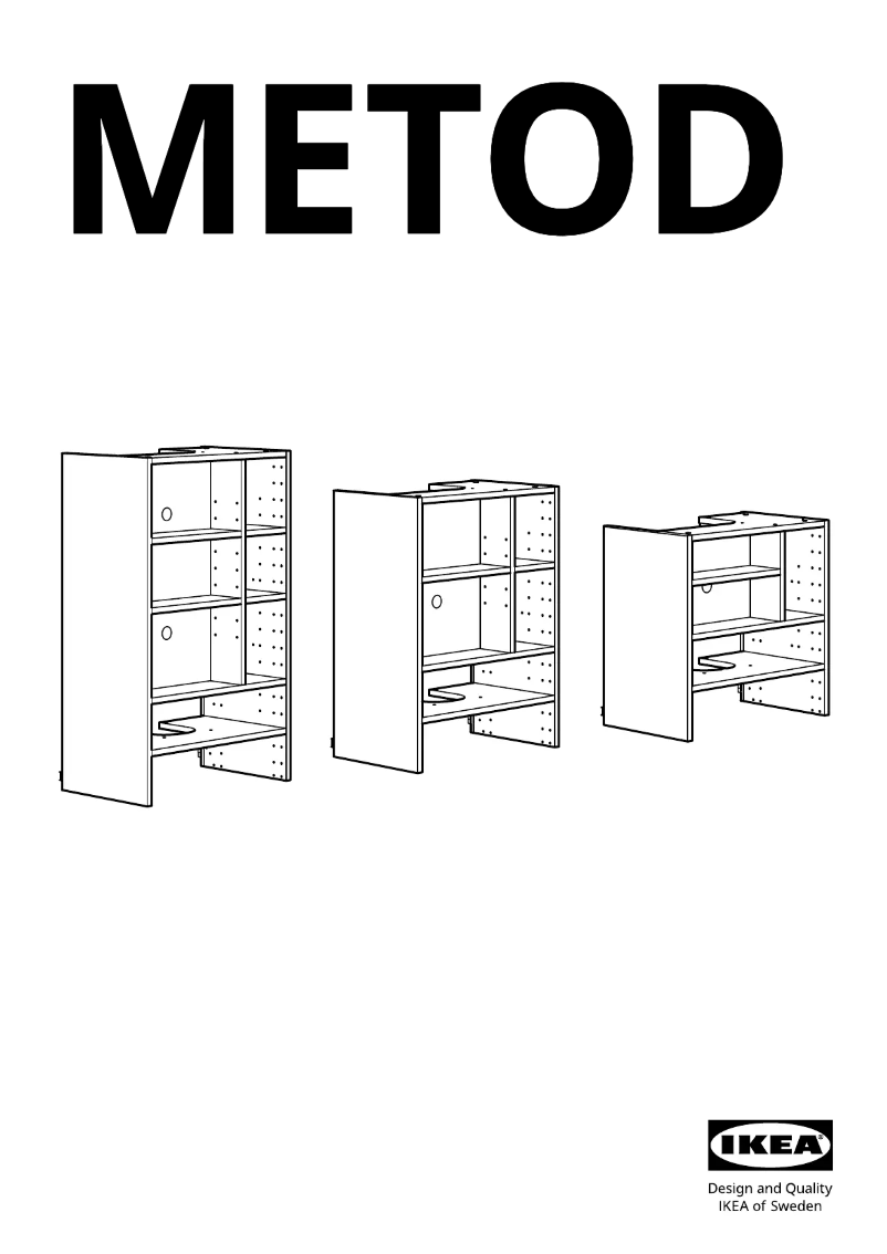 First page image of the manual for METOD 505.476.39