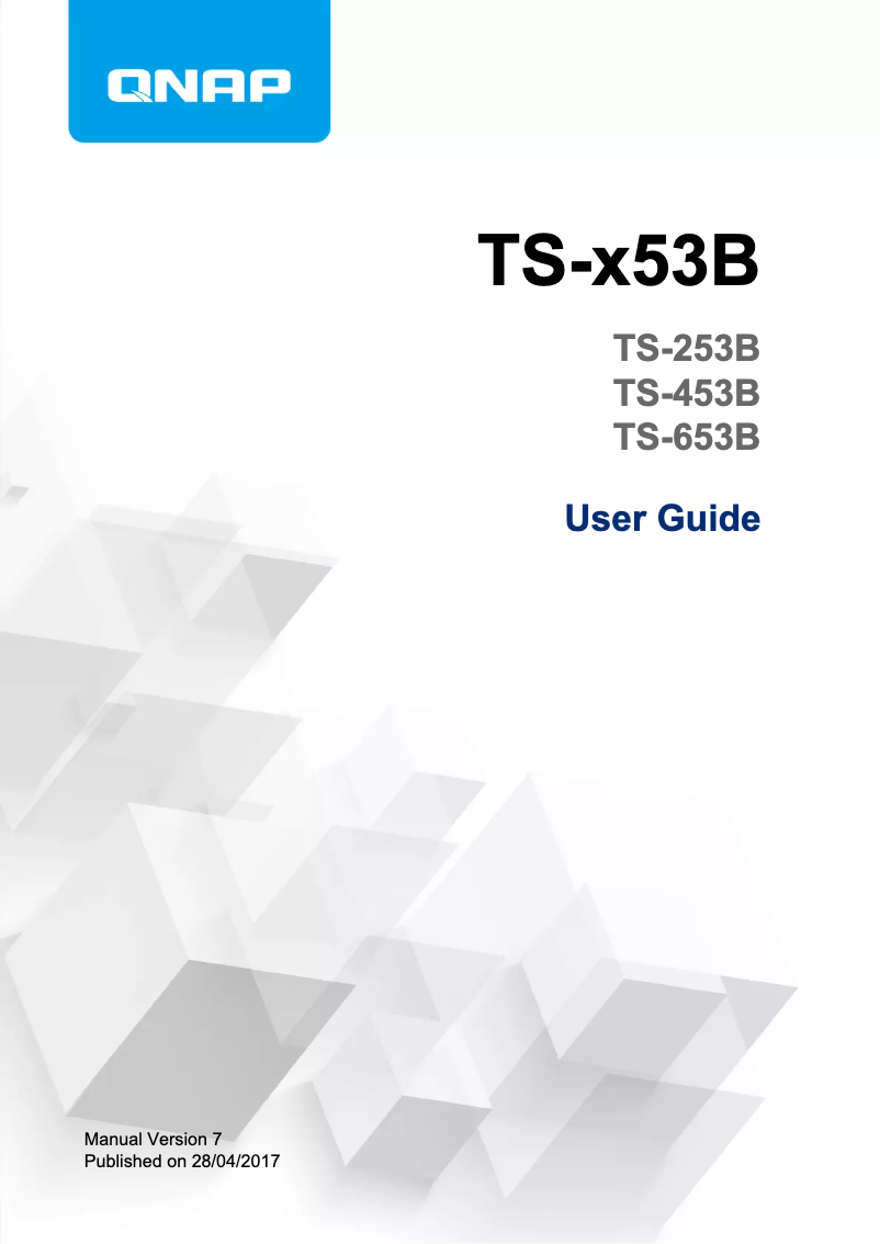 First page image of the manual for TS-653B-8G