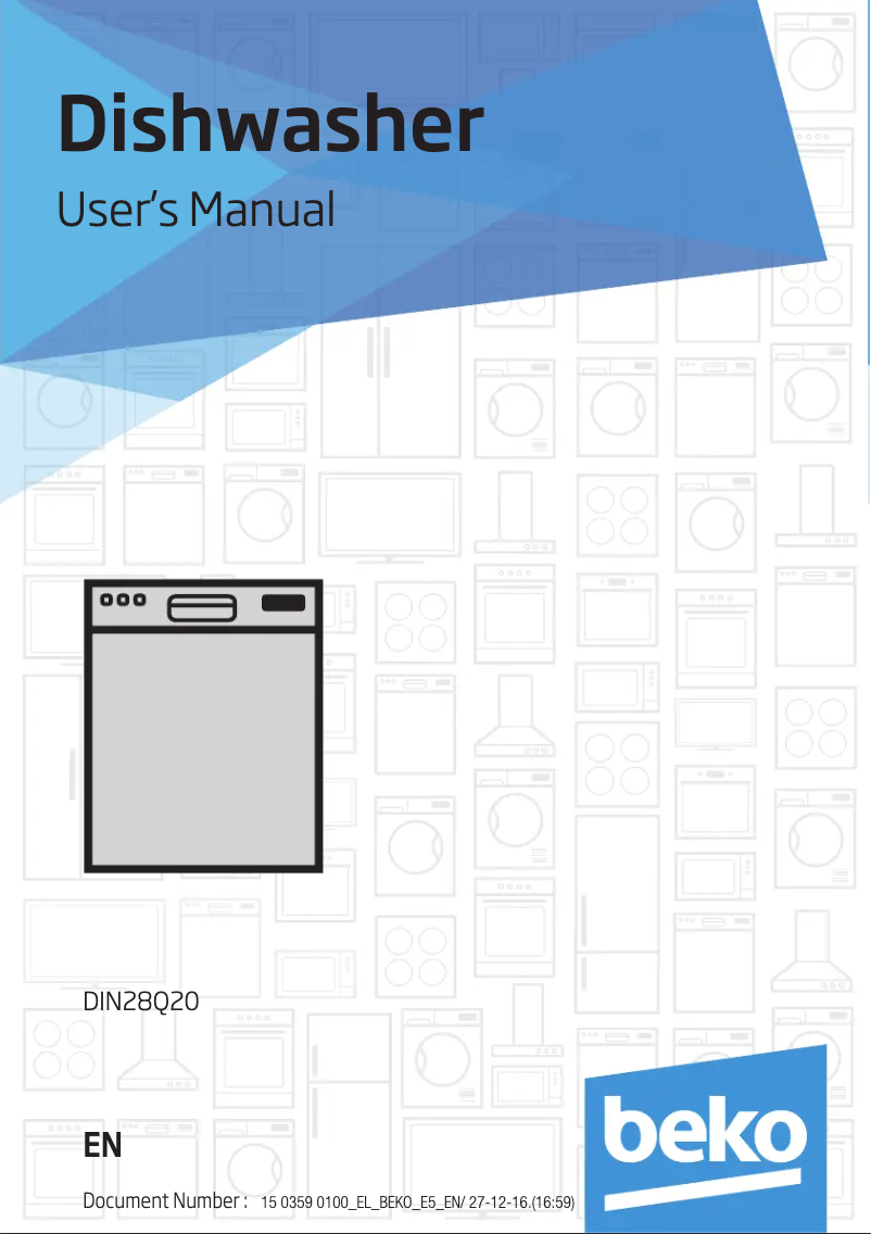 First page image of the manual for DIN 28Q20
