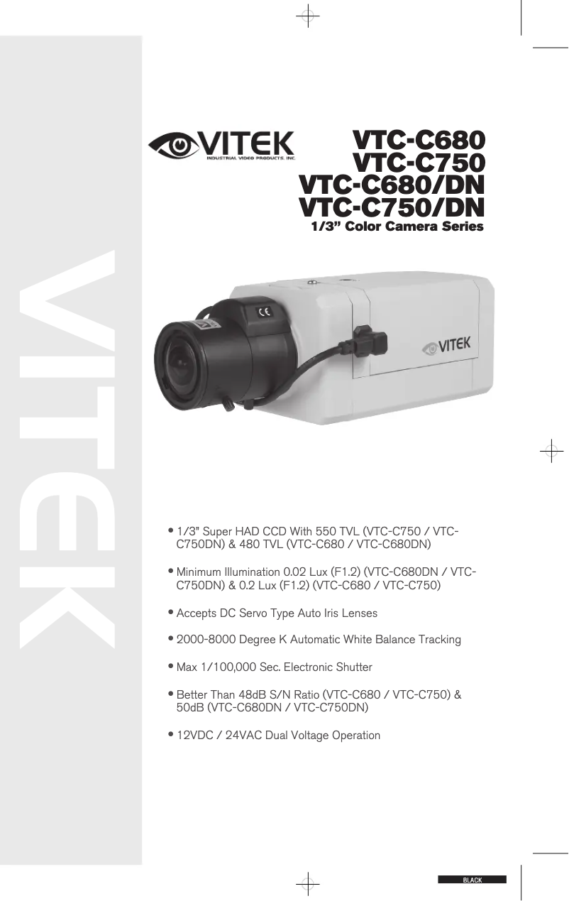 First page image of the manual for VTC-C750