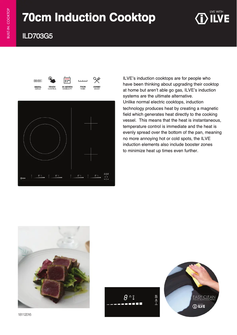 First page image of the manual for ILD703G5