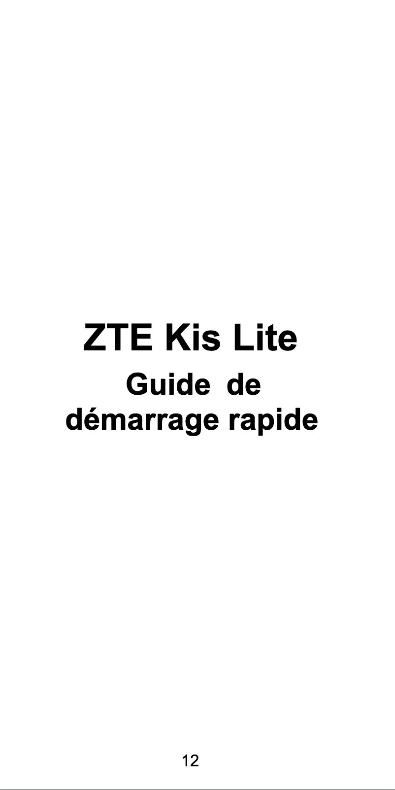 First page image of the manual for KIS Lite