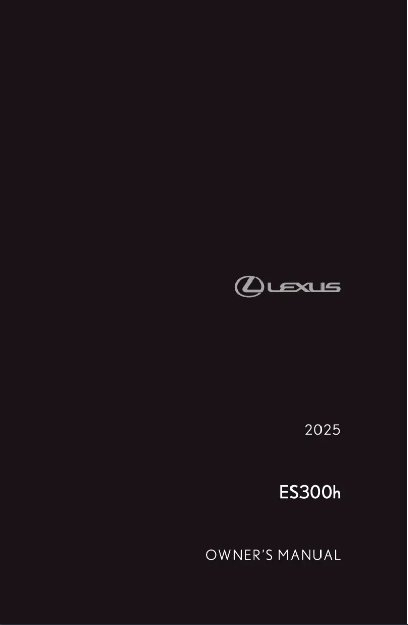 Image de la première page du manuel de l'appareil ES300h (2025)