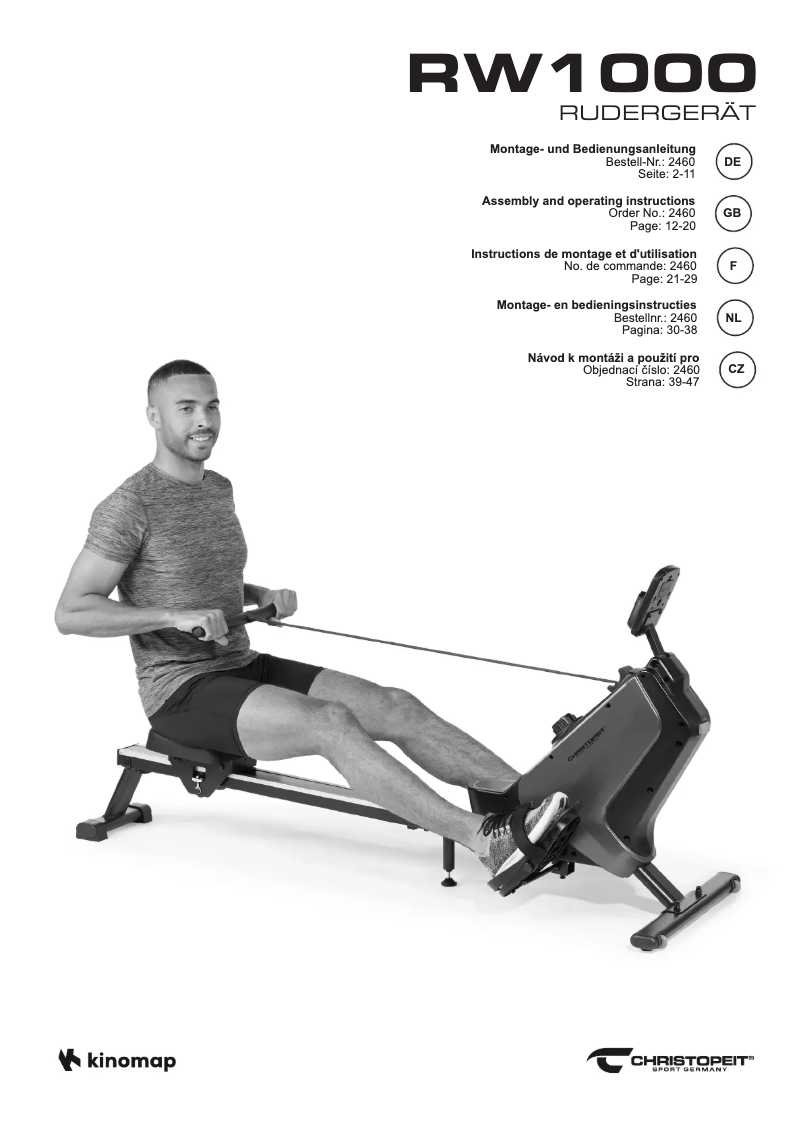 First page image of the manual for RW 1000