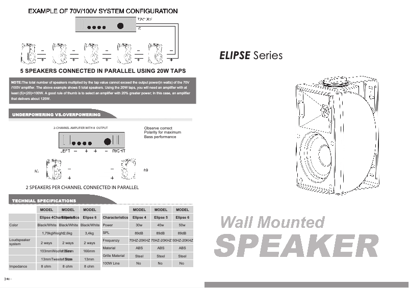 First page image of the manual for Elipse 6