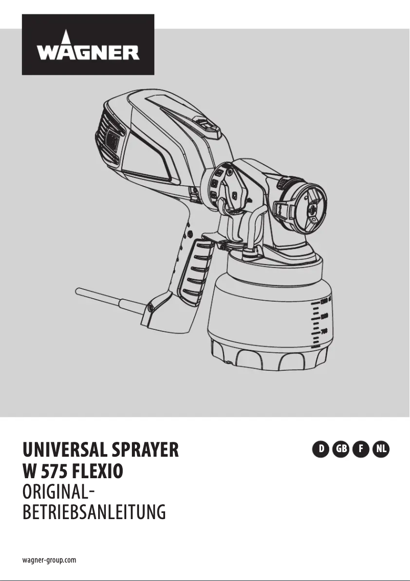 Page 1 of the manual User Manual Wagner W 575 Flexio