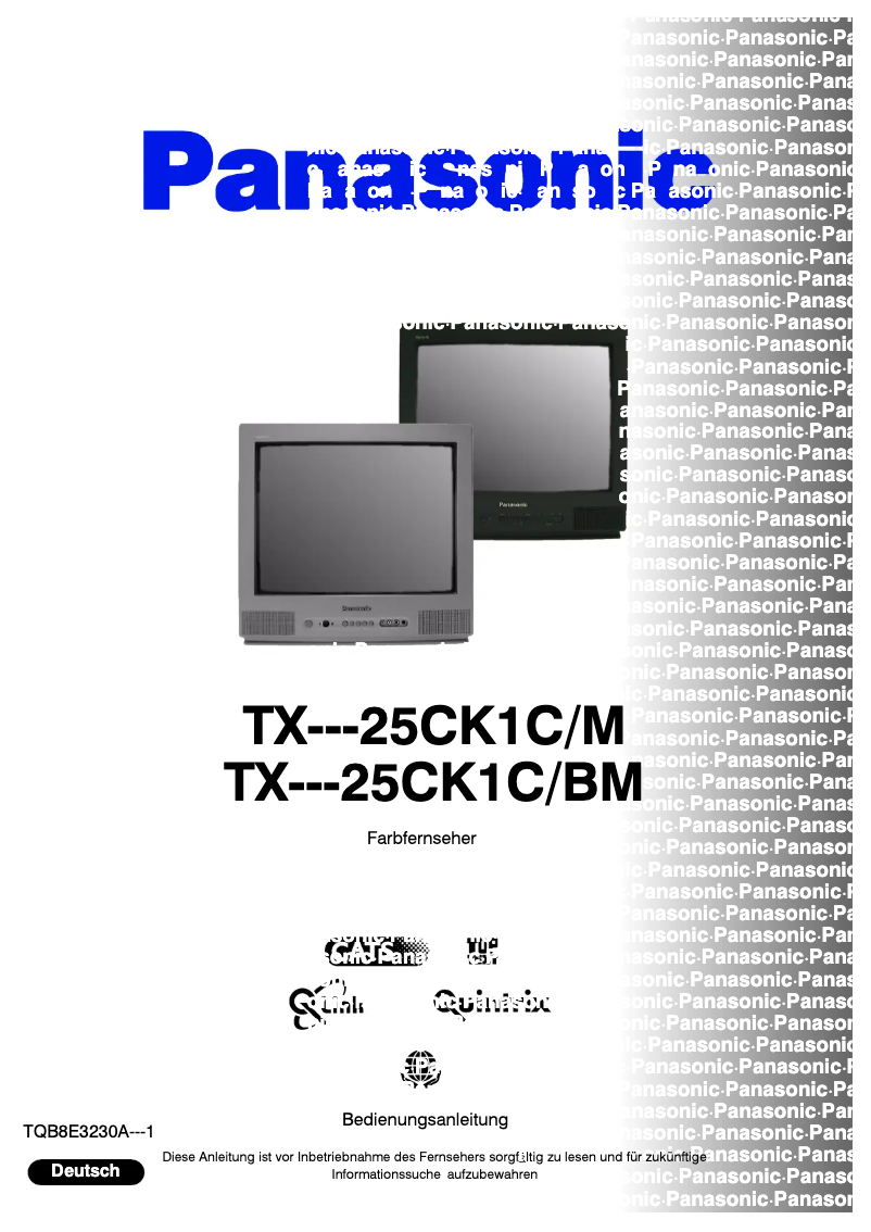 Page 1 of the manual User Manual Panasonic TX-25CK1CBM