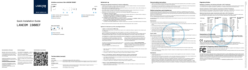 Image de la première page du manuel de l'appareil 1900EF