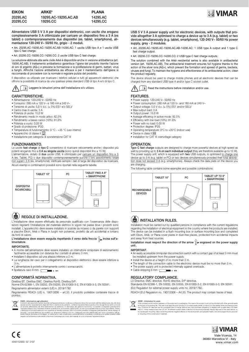 First page image of the manual for 20295.AC.B