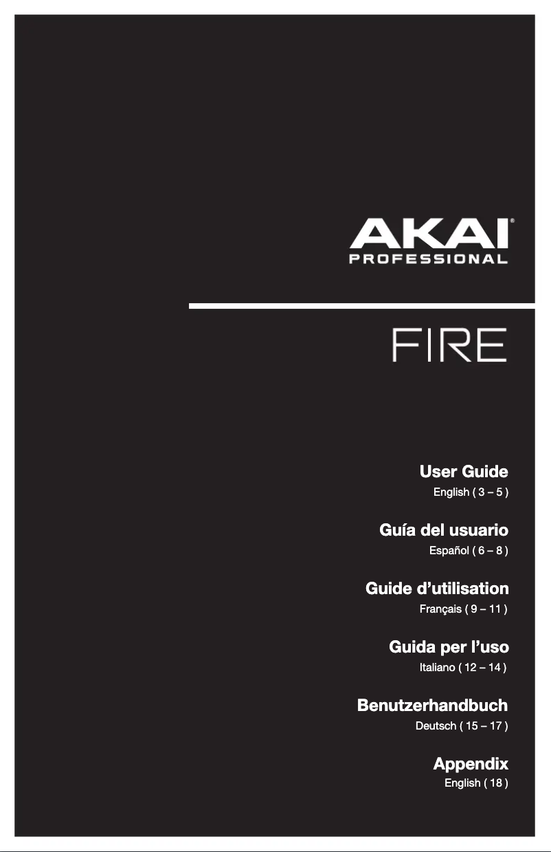First page image of the manual for Fire