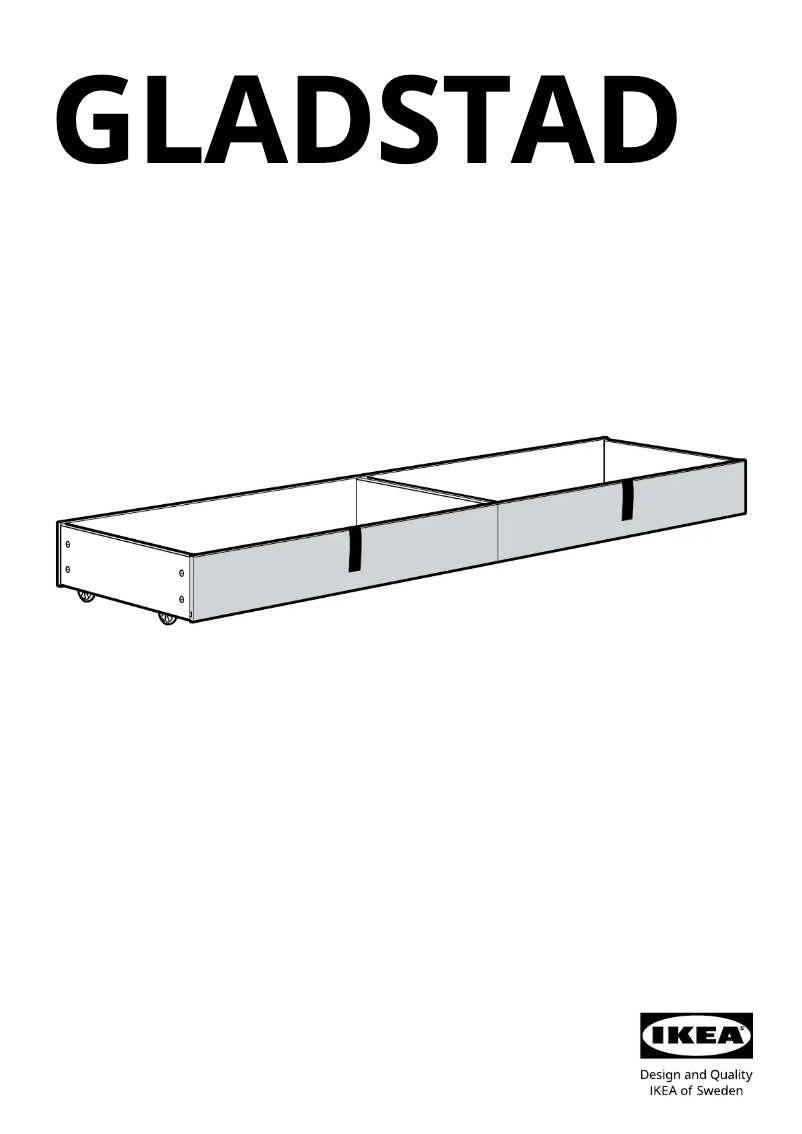 Page 1 of the manual User Manual Ikea GLADSTAD 204.984.28