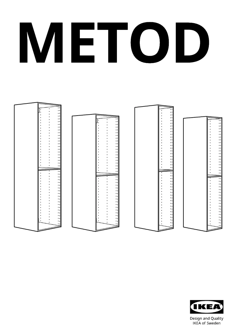 First page image of the manual for METOD 002.709.40