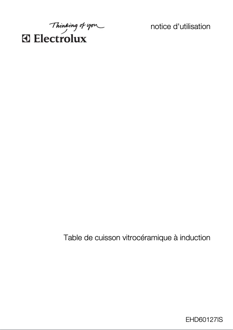 First page image of the manual for EHD60127IS