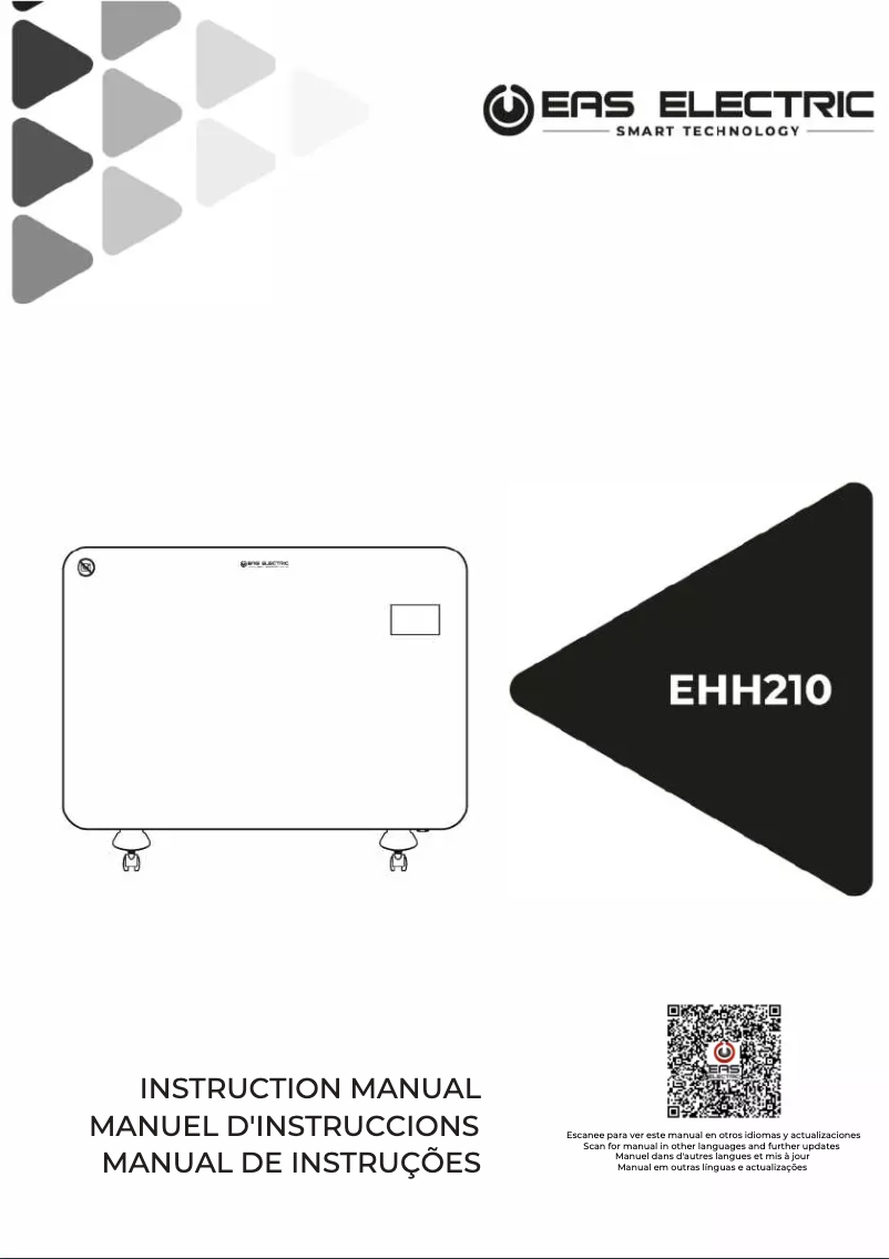 First page image of the manual for EHH210