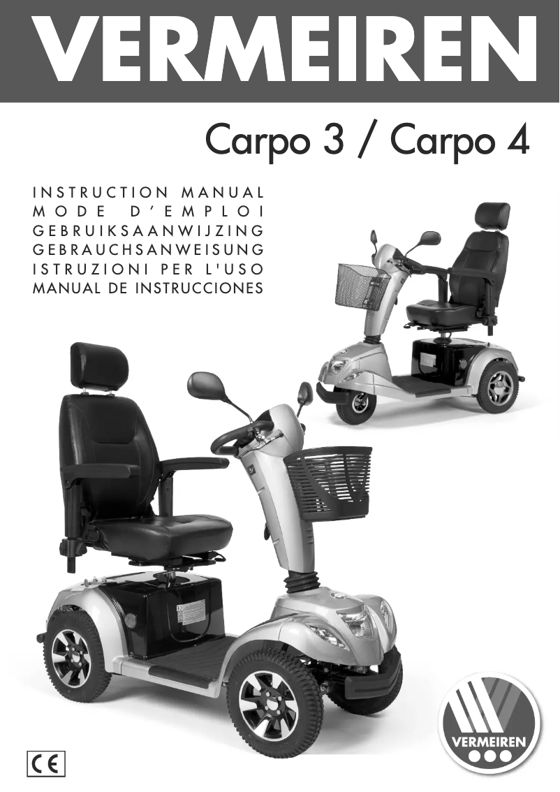 Page 1 of the manual User Manual Vermeiren Carpo 3