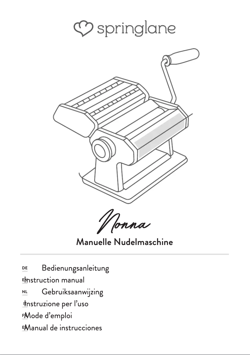 First page image of the manual for Nonna
