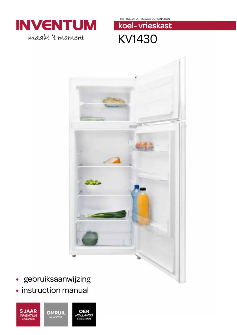 First page image of the manual for KV1430