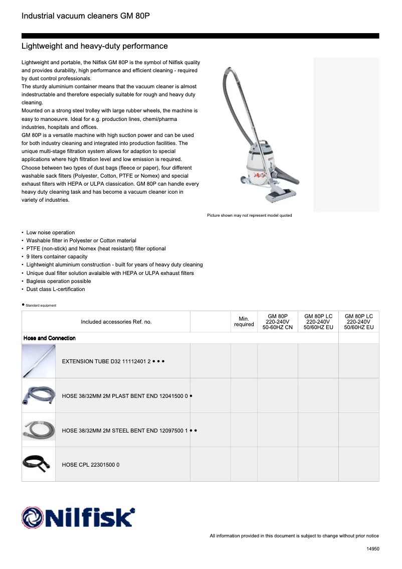 First page image of the manual for GM80