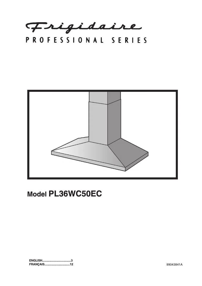 First page image of the manual for PL36WC50EC