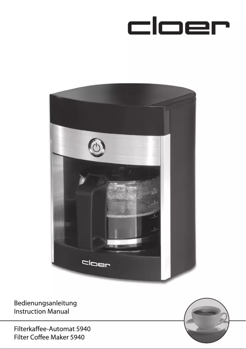 Page 1 of the manual User Manual Cloer 5940