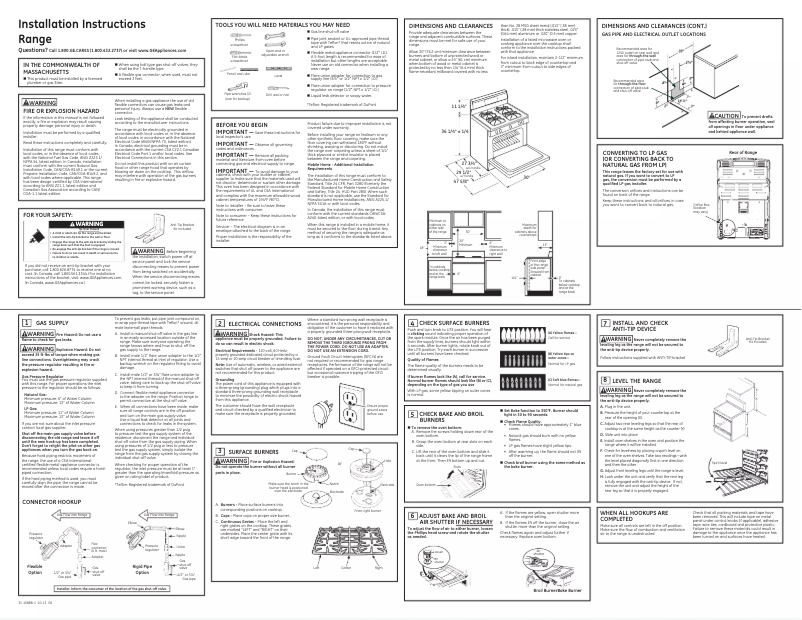 Page 1 of the manual Installation Guide Adora JGB760EEFES
