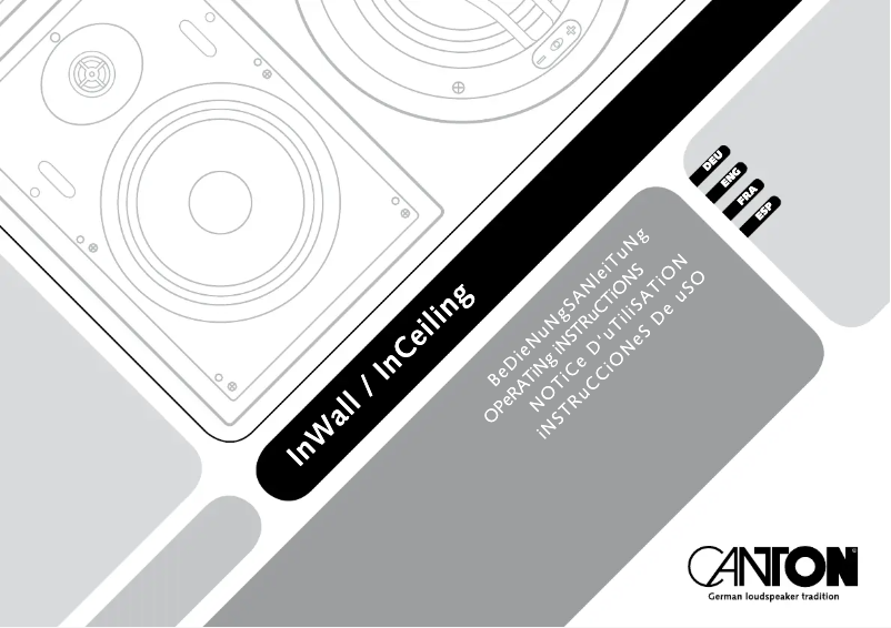 First page image of the manual for InWall 443