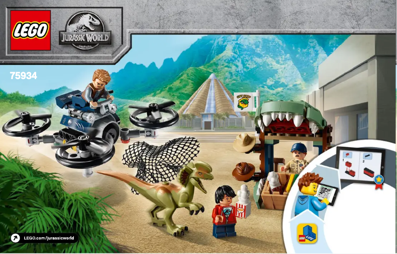 Page 1 of the manual User Manual Lego Jurassic World 75934
