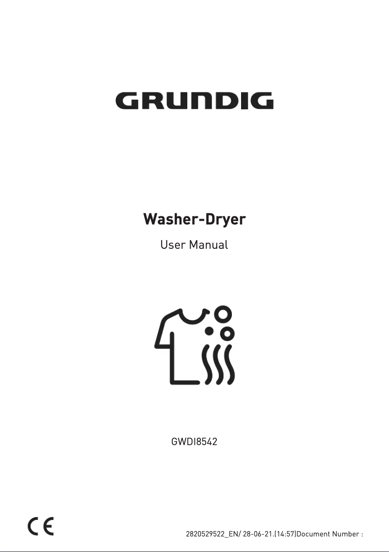 First page image of the manual for GWDI8542