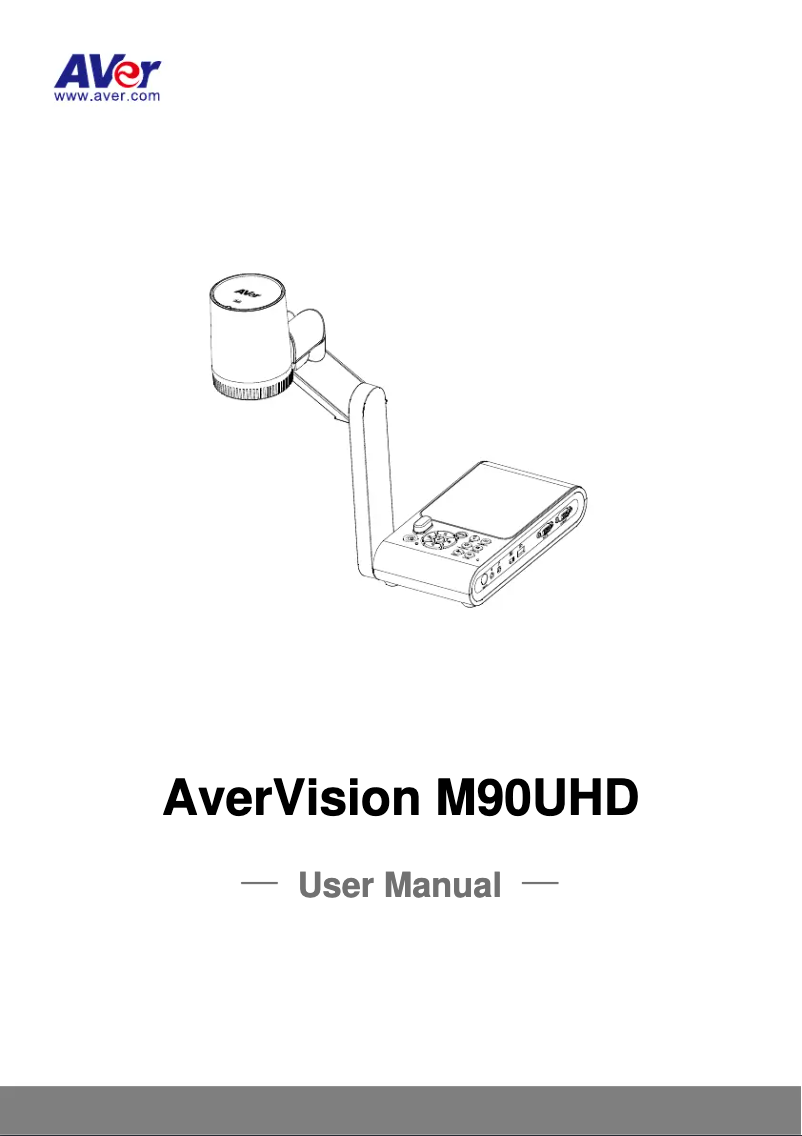 First page image of the manual for AVerVision M90UHD
