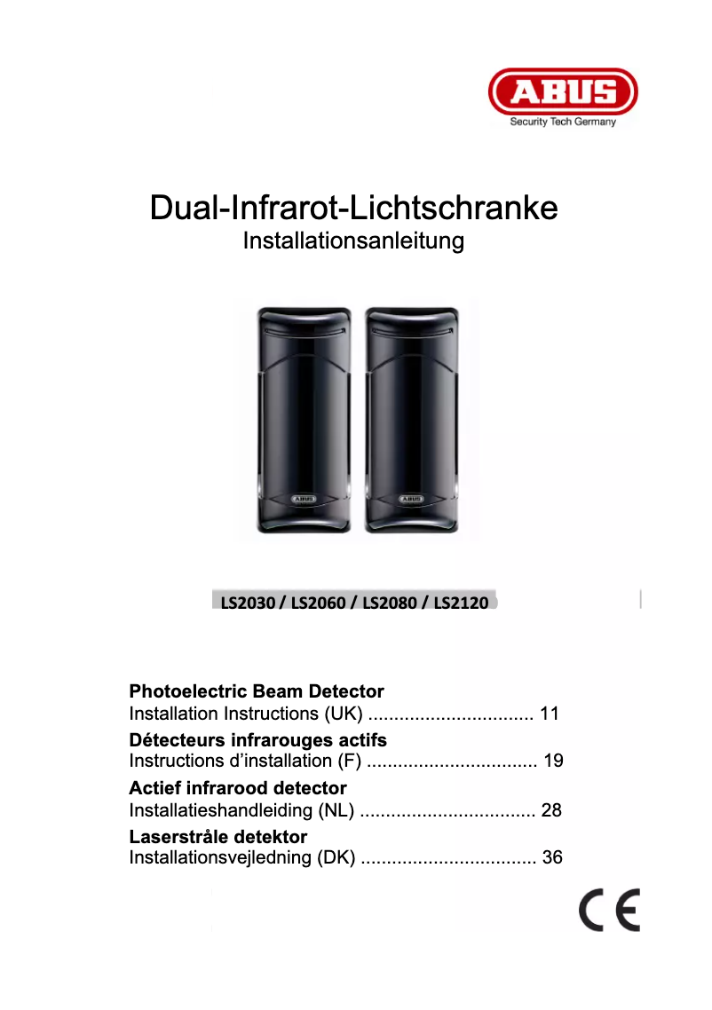 First page image of the manual for LS2060