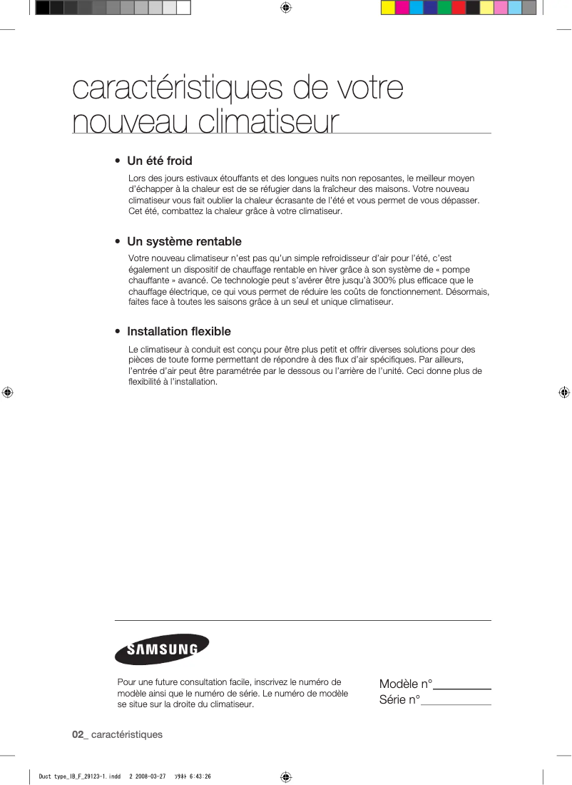 Page 1 of the manual User Manual Samsung AQ18FEX