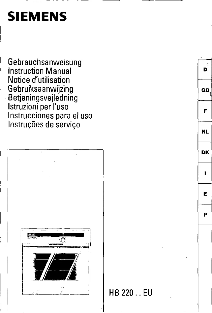 First page image of the manual for HB220255565