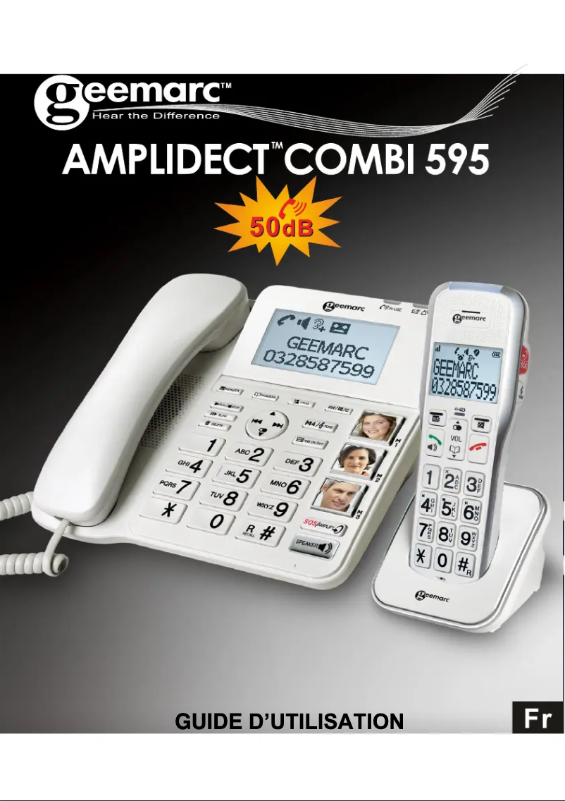 First page image of the manual for Amplidect Combi 595