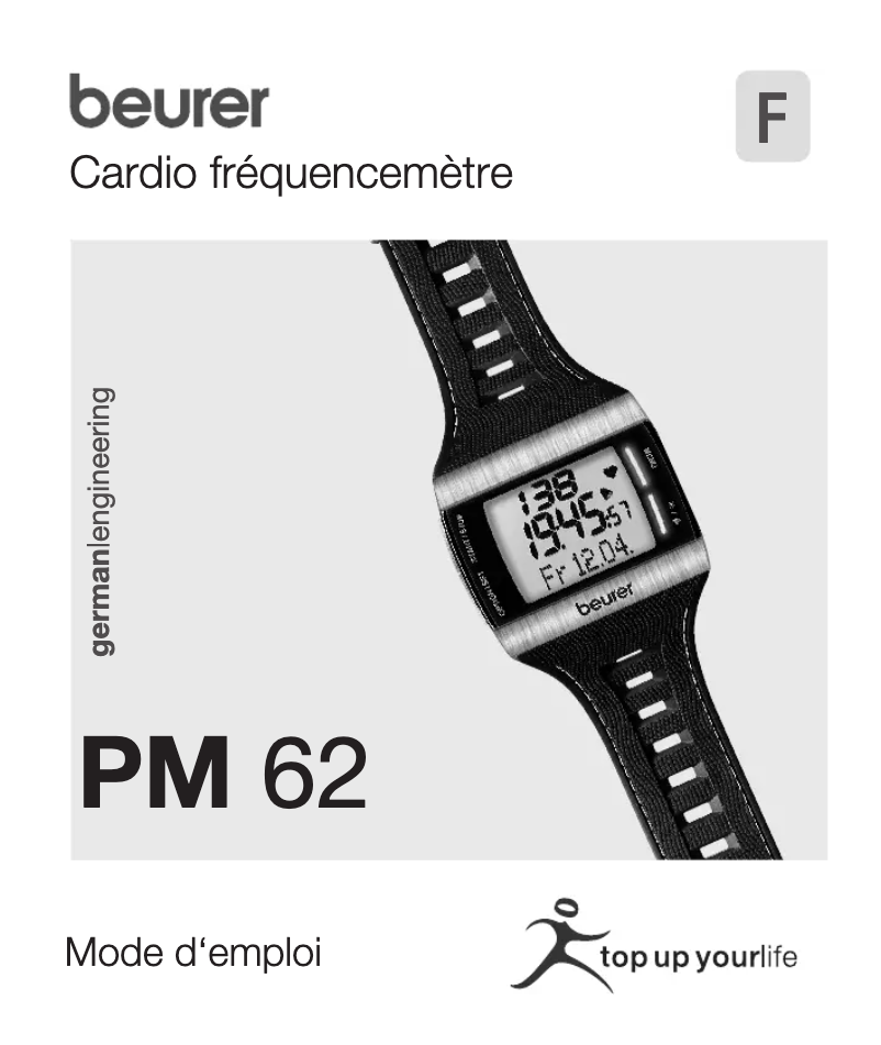 Page 1 of the manual User Manual Beurer PM 62